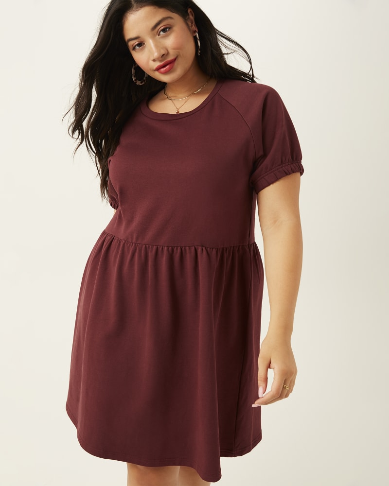Front of plus size Jessica A-Line Pleated T-Shirt Dress by Bestseller | Dia&Co | dia_product_style_image_id:167735